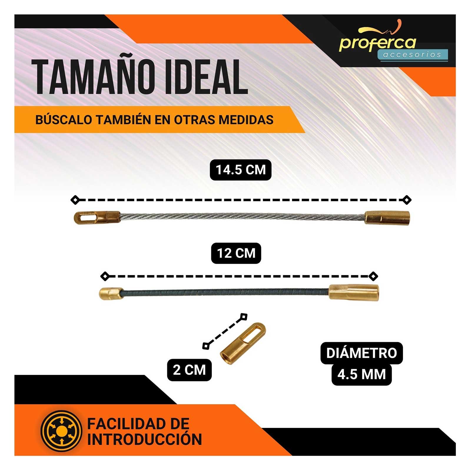 Kit Accesorios Guía Pasacables Profesional 4.5mm - Imagen 5