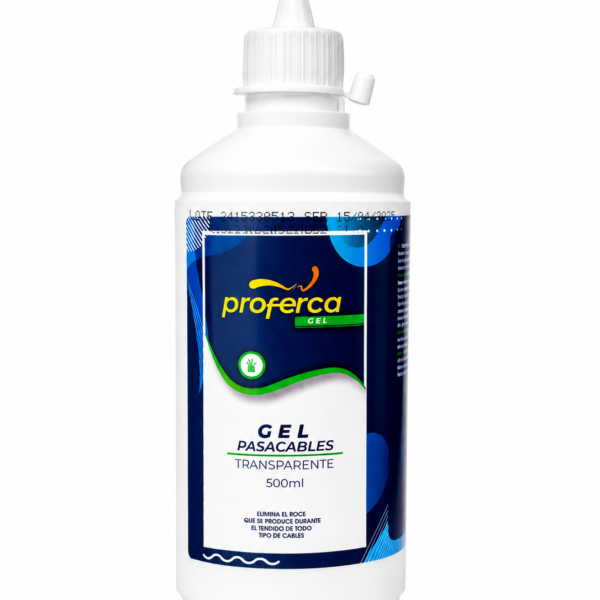 Gel Pasacables Transparente Proferca 500ml | Incoloro, Inoloro, Biodegradable | Formato Manejable