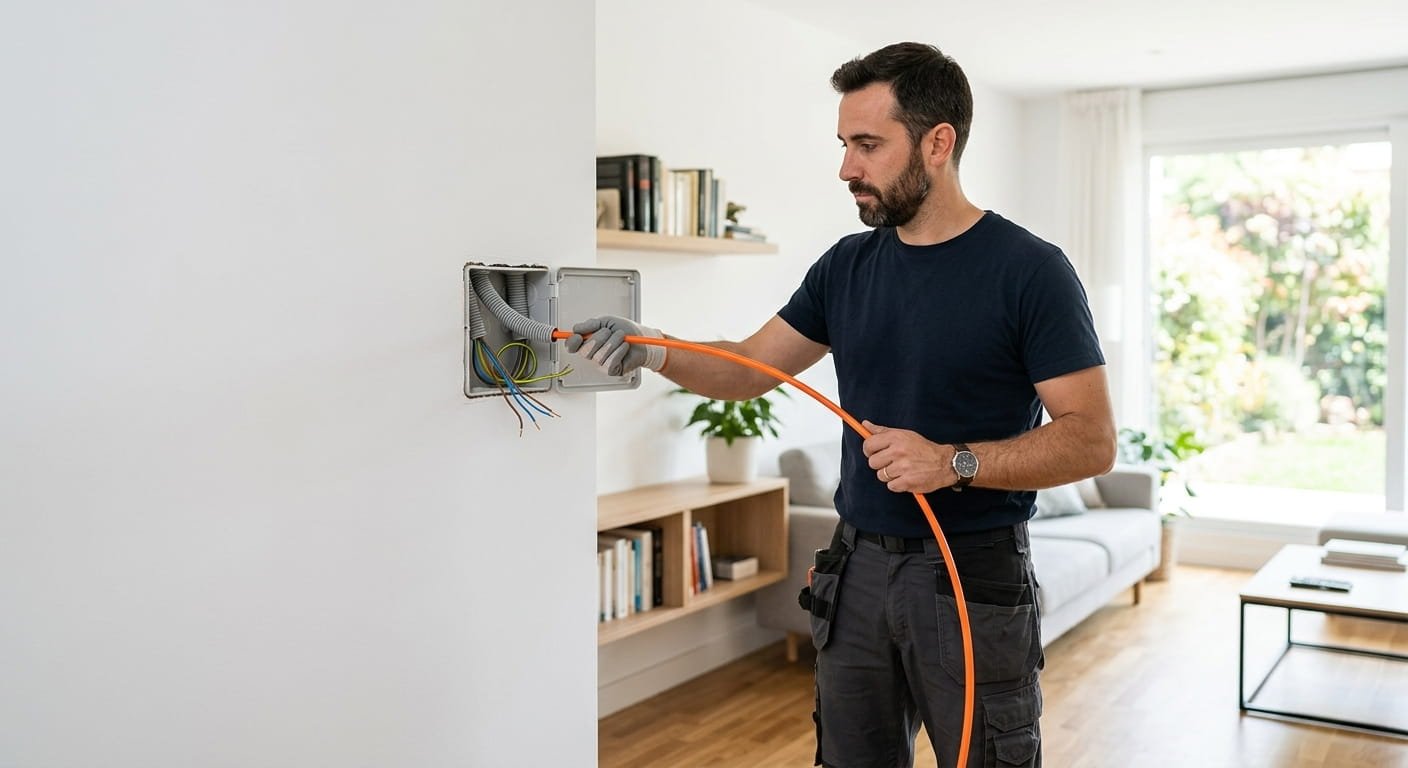 Pasar cable por la pared sin hacer obra